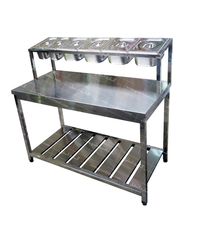 میز دورچین - تجهیزات آماده سازی فست فود و رستوران