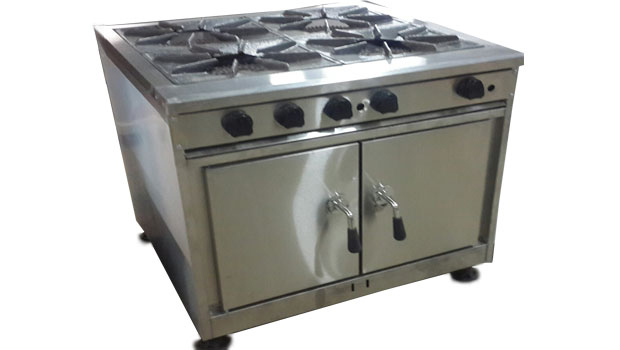 اجاق گاز ۴ شعله رستورانی - تجهیزات پخت رستوران