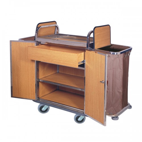 نحوه چینش ترولی خانه داری در هتل