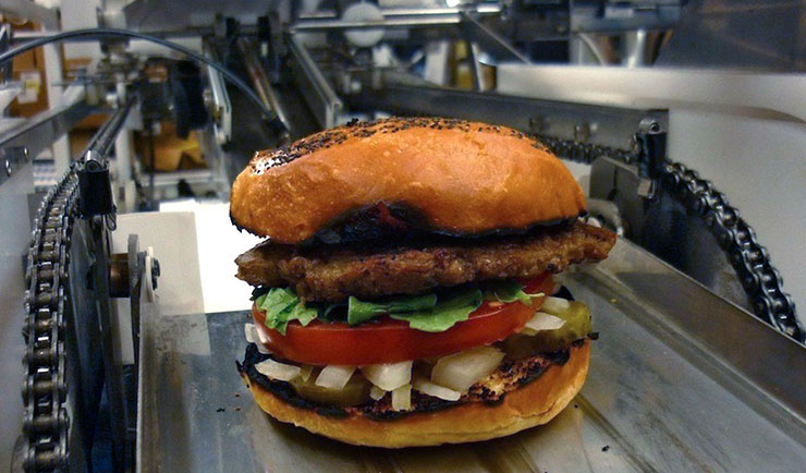 خط تولید همبرگردر فست فود