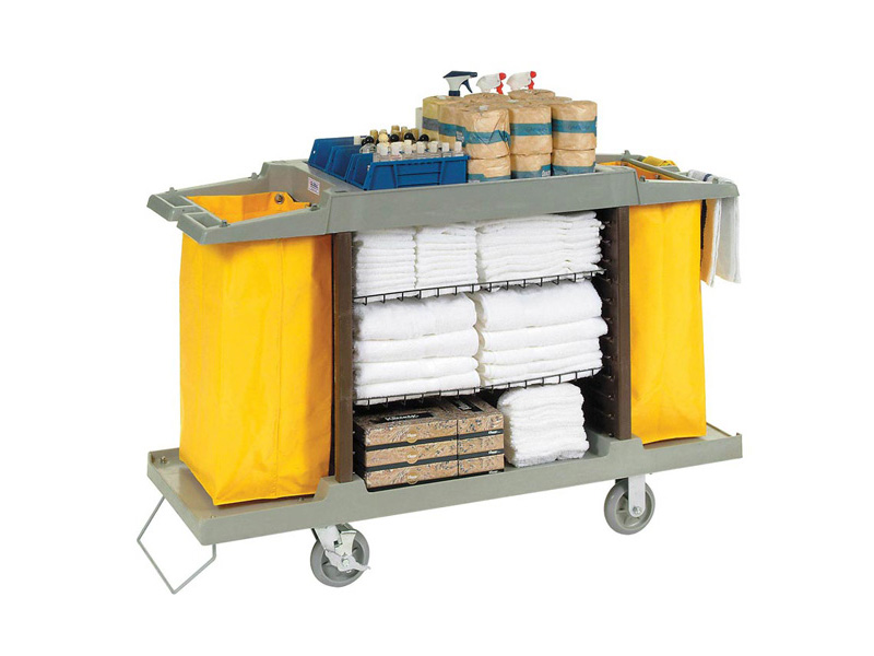 نحوه چینش ترولی خانه داری در هتل