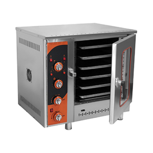 Steam convection oven with 6 trays, touch panel